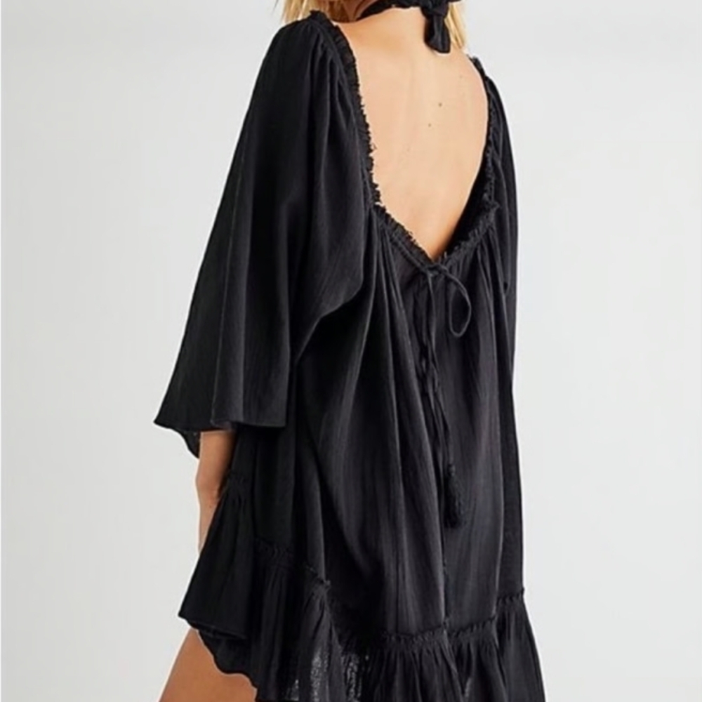Free People Black Tunic or Mini Dress - Picture 3 of 10